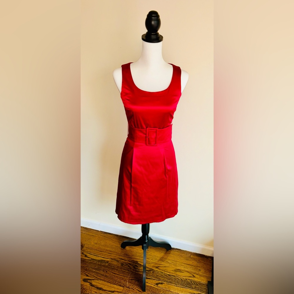 H&M Satin Red Dress Size 4